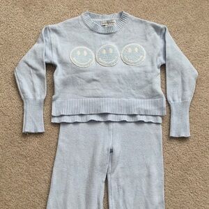 cupcakes & cashmere Light Blue Kids Set